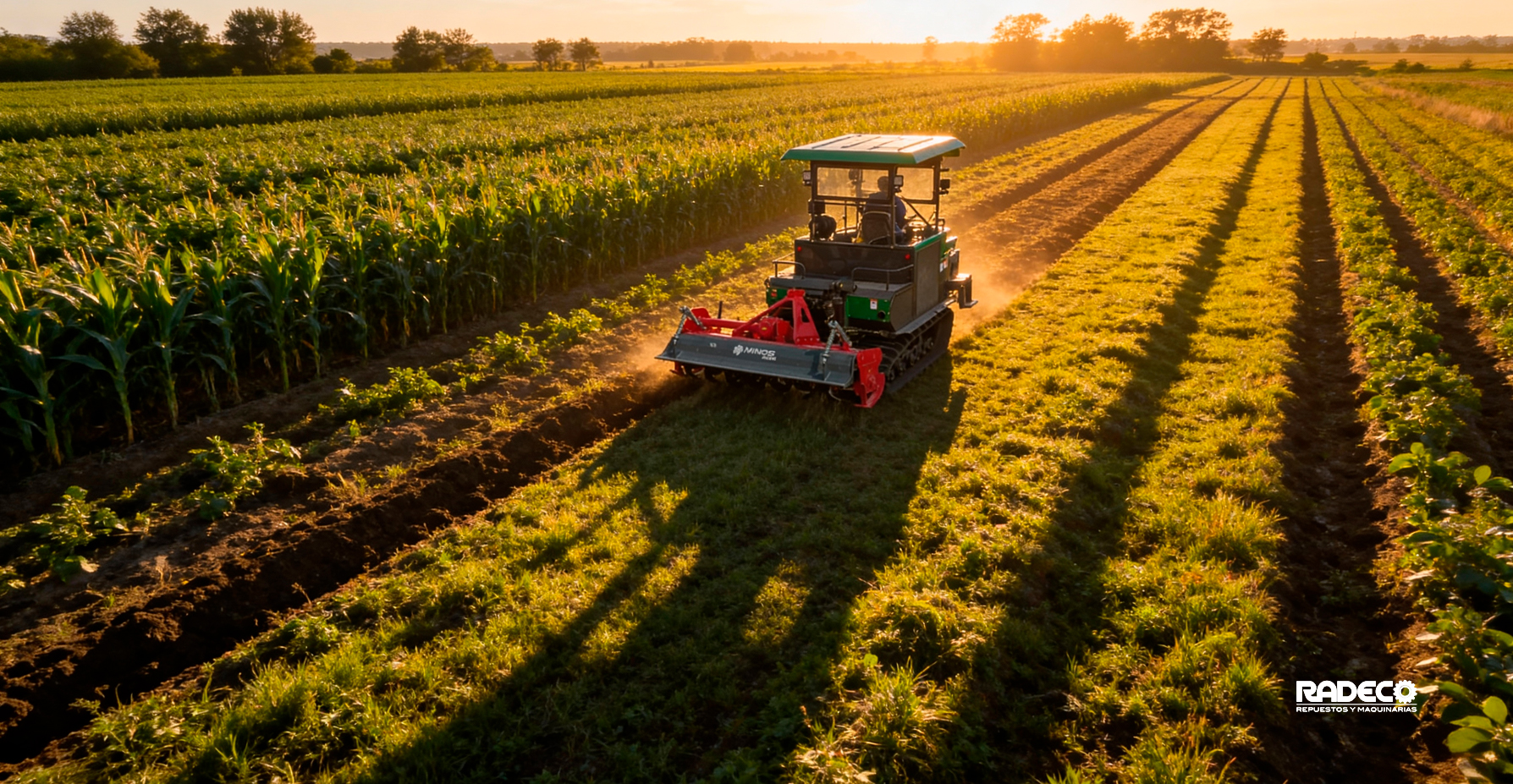 Tractor Changfa con Rotavator